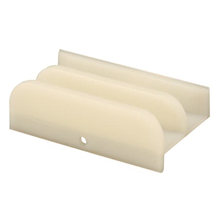 Prime-Line Sliding Shower Door Bottom Guide, 1/2 in. Channels, Plastic Construction Single Pack M 6219